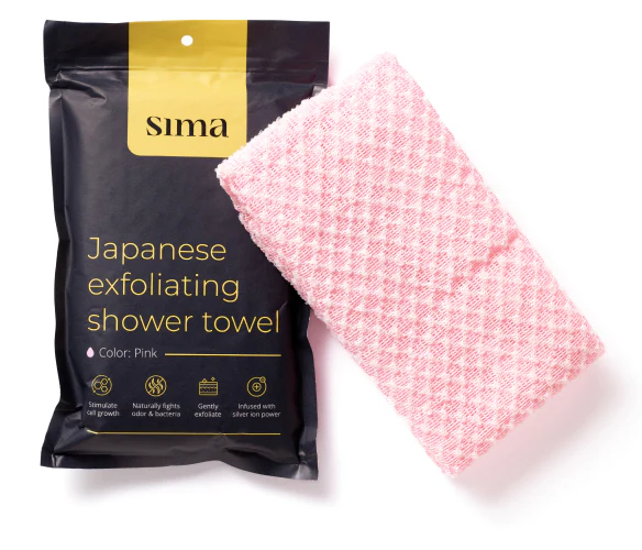Sima® Japanese Exfoliating Shower Towel - Image 4
